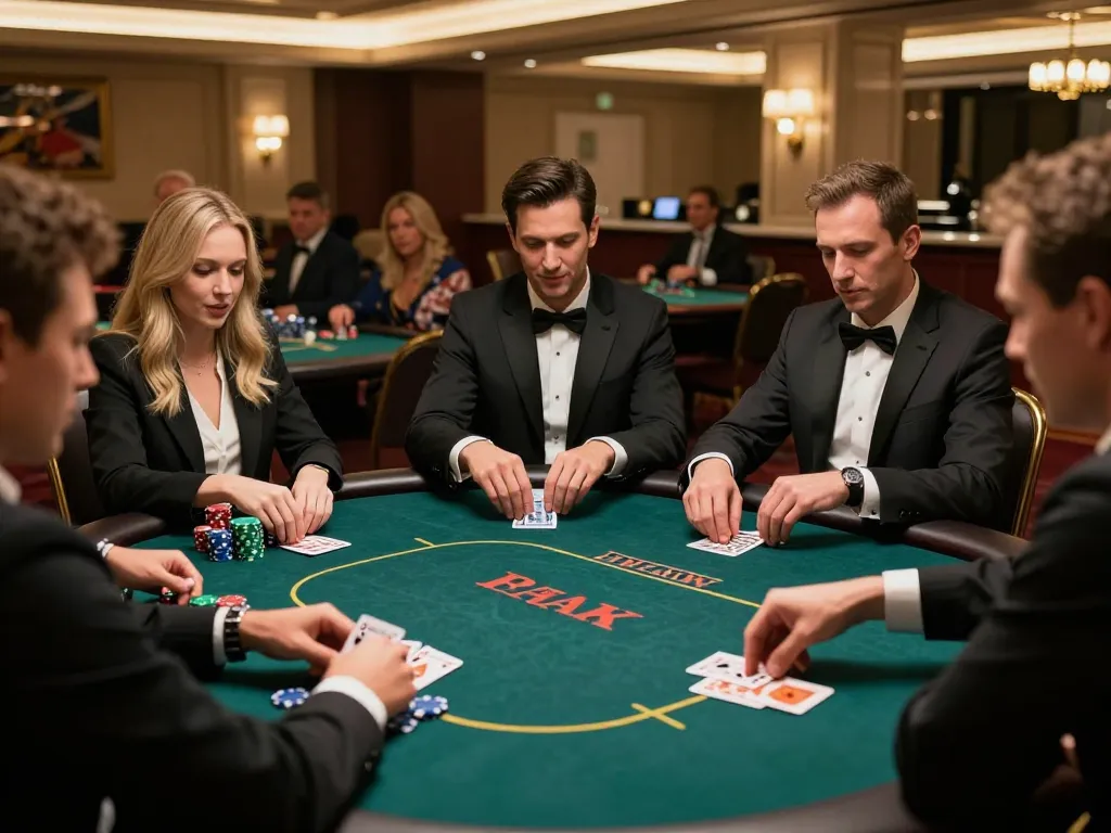 Players at 789club poker tables strategizing their bets during a thrilling game.