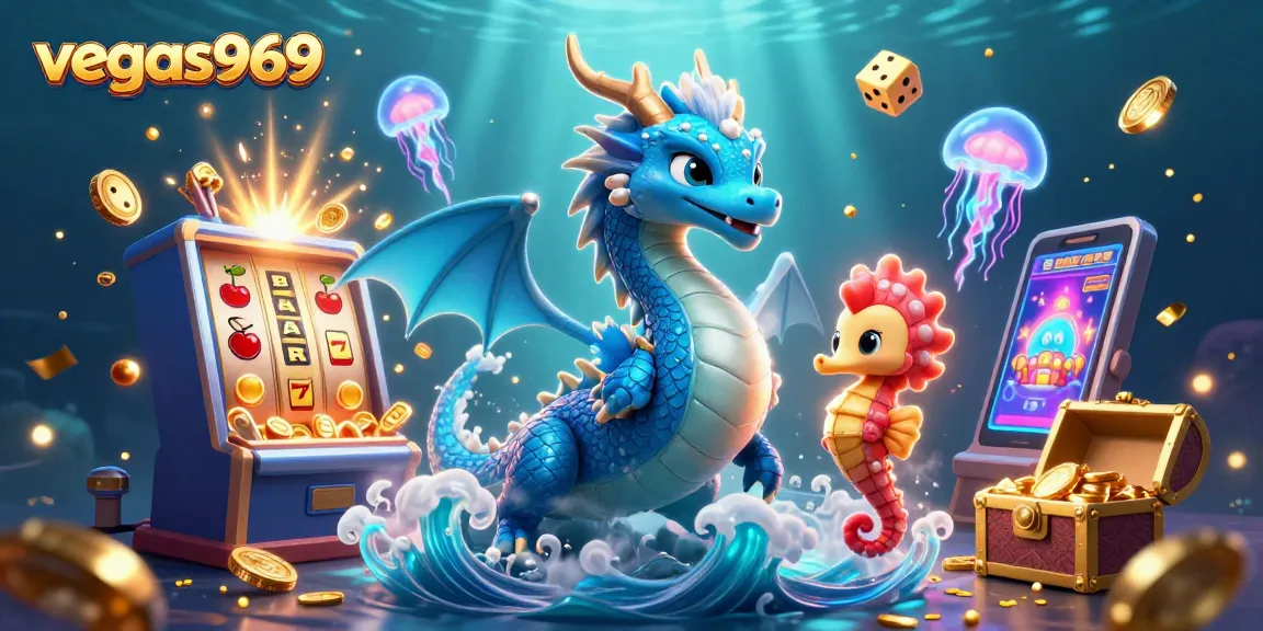 Experience thrilling gameplay with vegas969 in this vibrant casino illustration featuring animated characters and elements.
