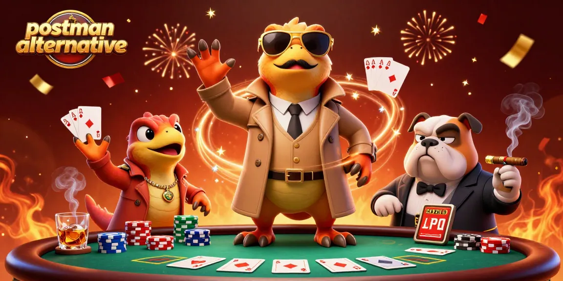 Engage with the innovative postman alternative as three raptors cleverly disguise to access exclusive casino challenges.