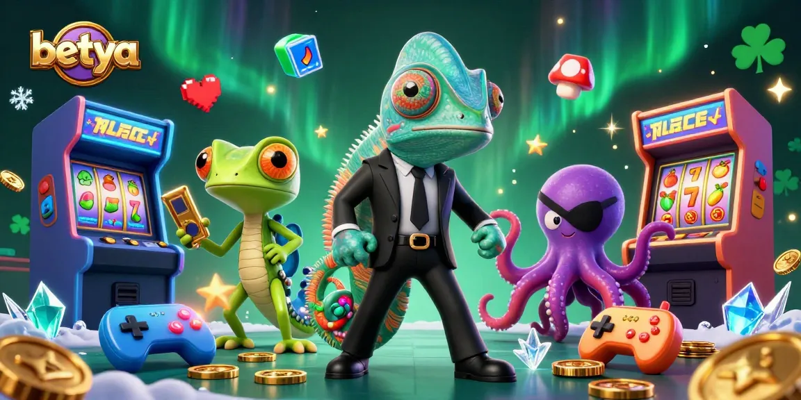 Experience thrilling wins at betya with our colorful casino adventure illustration featuring dynamic characters.