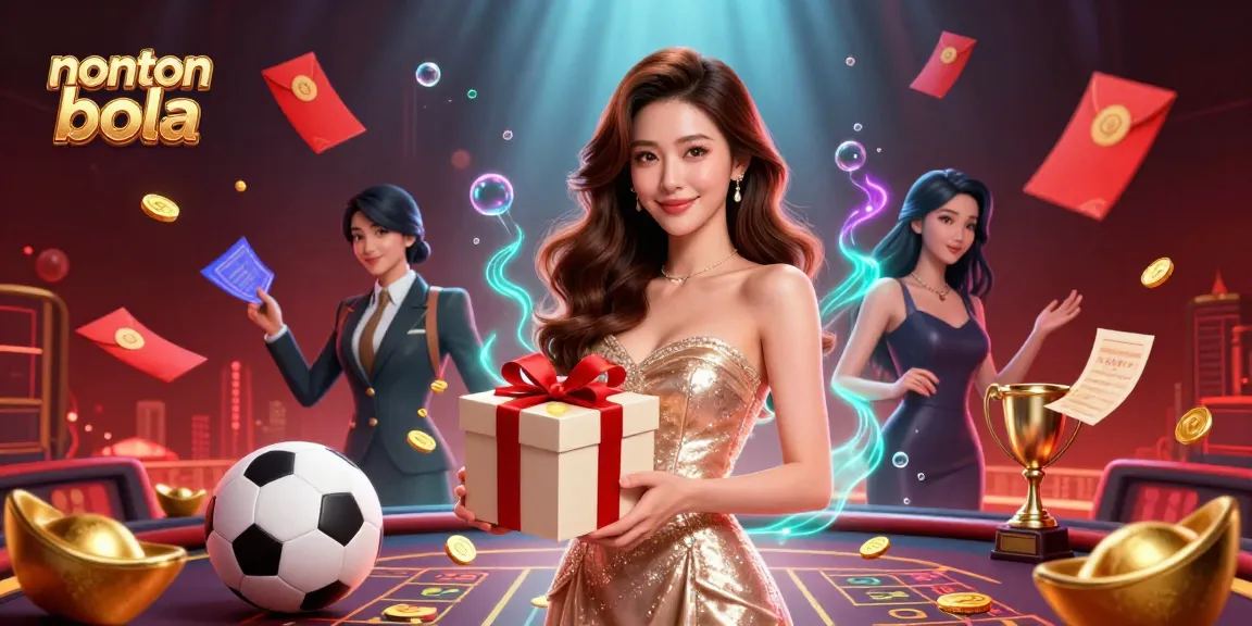 Nonton bola live streaming event showcasing vibrant casino elements and a welcoming atmosphere.