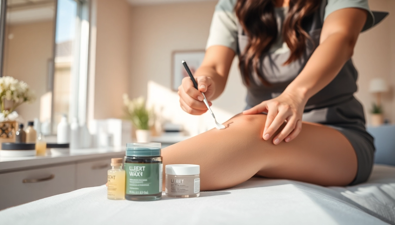 Client receiving body waxing in Queens NY at a professional salon with expert care.
