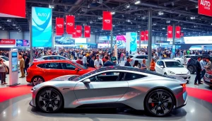 Engaged attendees exploring the latest innovations at the Auto Cars Show.