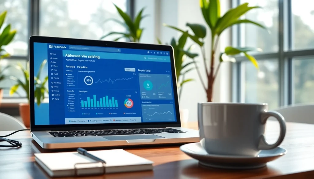 Engage with a facebook smm panel showcasing analytics and modern marketing tools in a professional workspace.