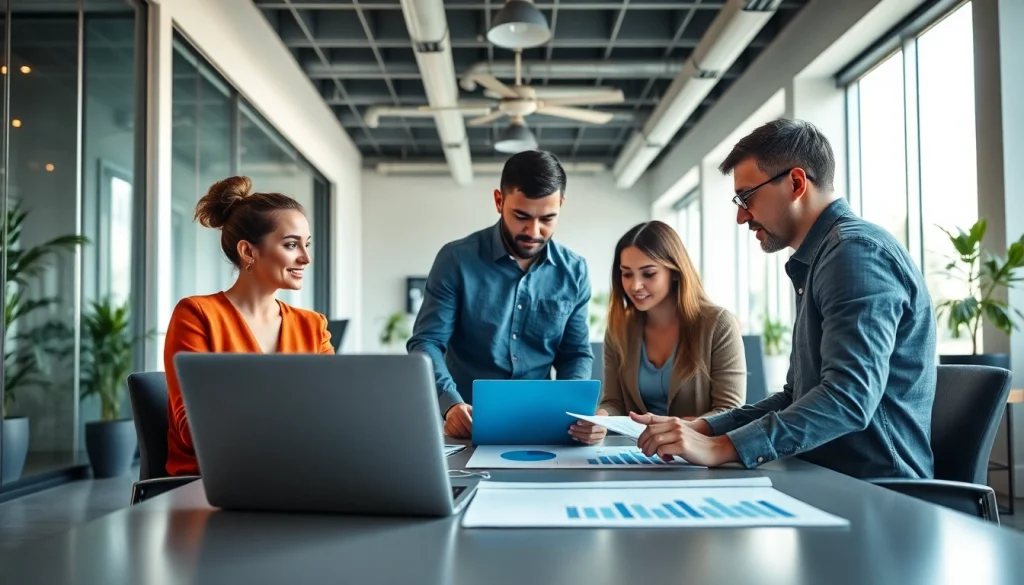 Tampa Business IT Partner collaborating in a modern office, showcasing technology solutions.