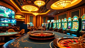 Experience the thrill of nhà cái daga with dynamic online betting scenes featuring poker tables and live cockfighting.