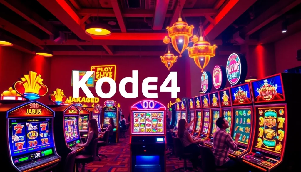 Kode4d slot gaming experience with vibrant slots and secure digital interfaces.