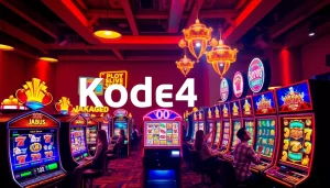 Kode4d slot gaming experience with vibrant slots and secure digital interfaces.