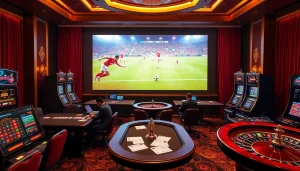Experience the excitement of gambling on soccer via luongsontv with a sophisticated casino ambiance.