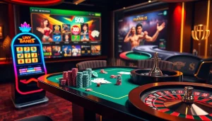 Experience thrilling gameplay at uu88 with vibrant casino tables, slots, and poker action.