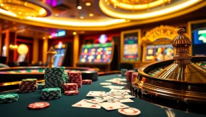 Experience thrilling gambling action at https://sn888app.com.br with high-stakes tables, vibrant chips, and colorful slot machines.