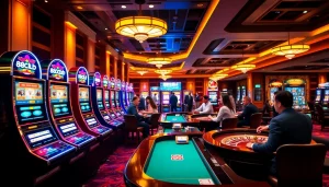 88clb engaging players in a lively casino betting scene filled with poker and roulette.