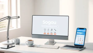 Sogou浏览器下载 interface displayed on a modern computer, showcasing a user-friendly experience.