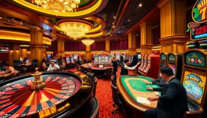 Players celebrating their wins at a vibrant casino scene, emphasizing the 32 win experience.