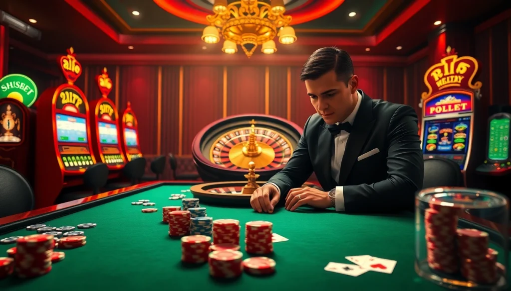 Experience the thrill of gambling with SHBET's vibrant casino atmosphere.