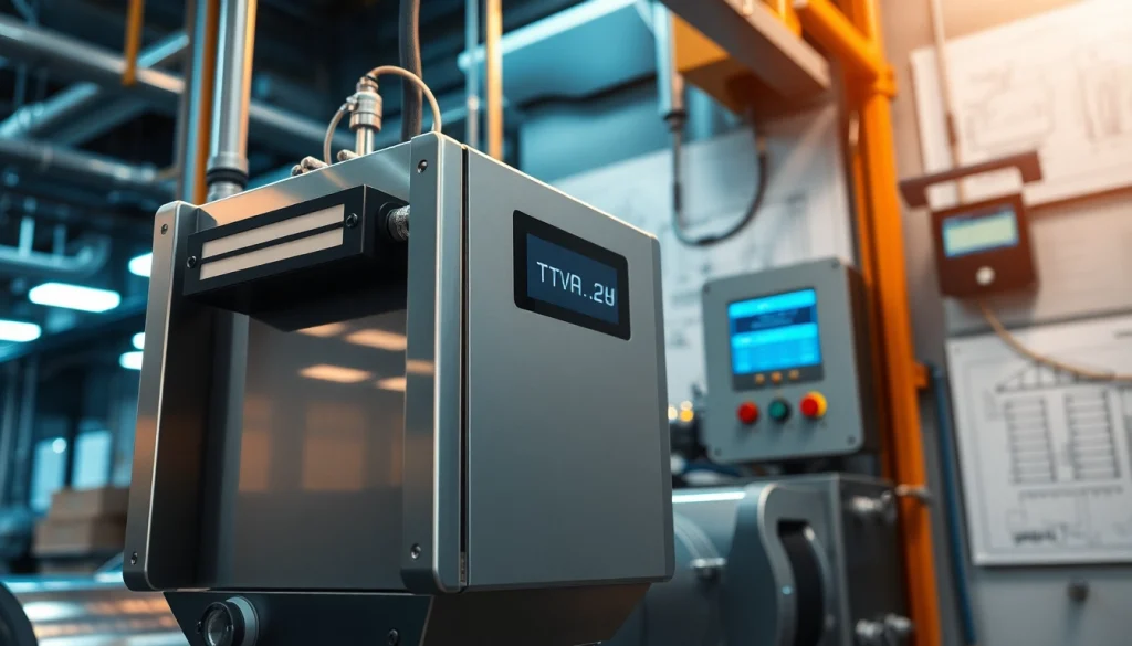 Mould Temperature Controller with advanced features in a modern industrial setting, showcasing copper heater and precision filter.