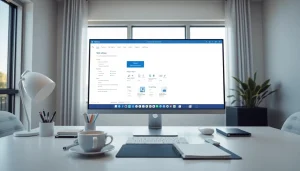 Efficient WPS办公 interface displayed on a modern office desktop