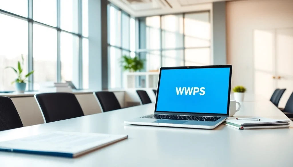 WPS官网 现代化办公工作区，展示生产力工具。