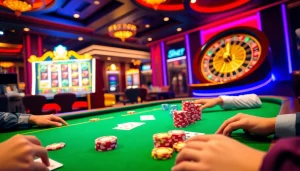 Experience the thrill of game bài 88BET at a vibrant casino table with exciting gameplay.