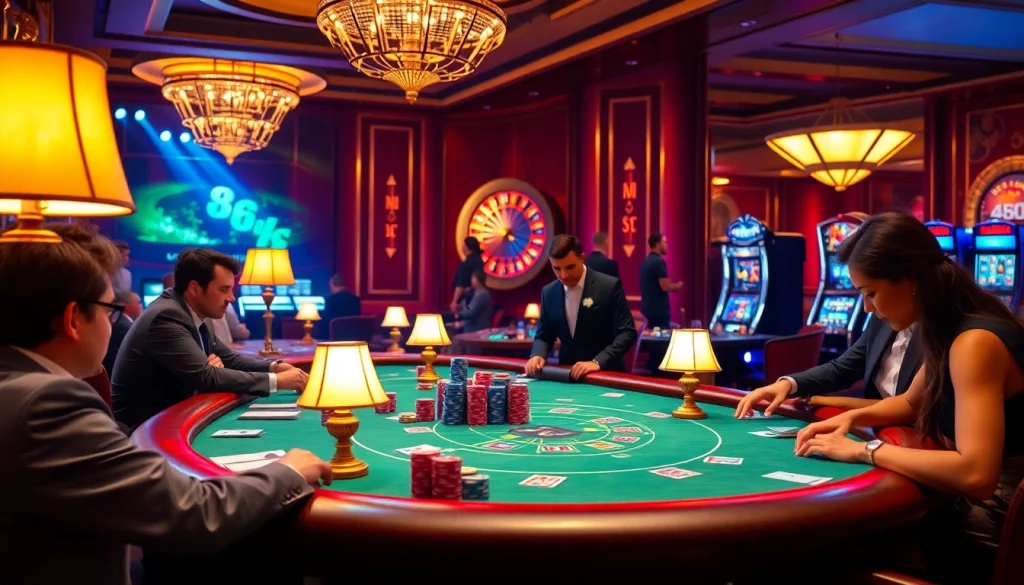Join the excitement at s8ok.com with vibrant poker gameplay, luxurious casino atmosphere, and colorful chips.