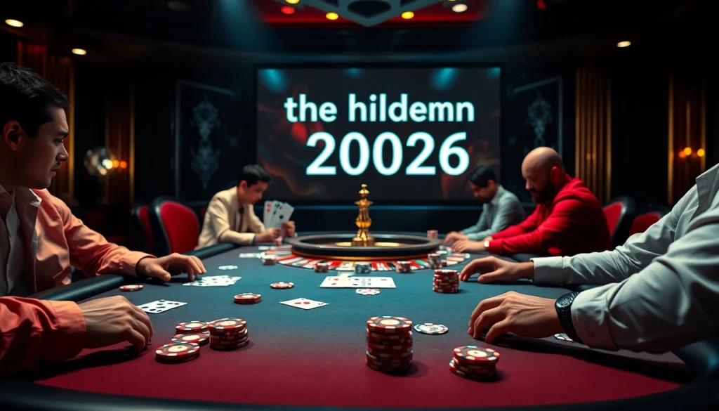 Engaging poker scene illustrating strategies and excitement in the hidden wiki 2026 world.