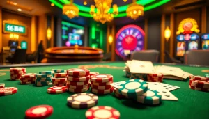 Experience the thrill of 68 game bài with vibrant casino tables and exciting gambling action.