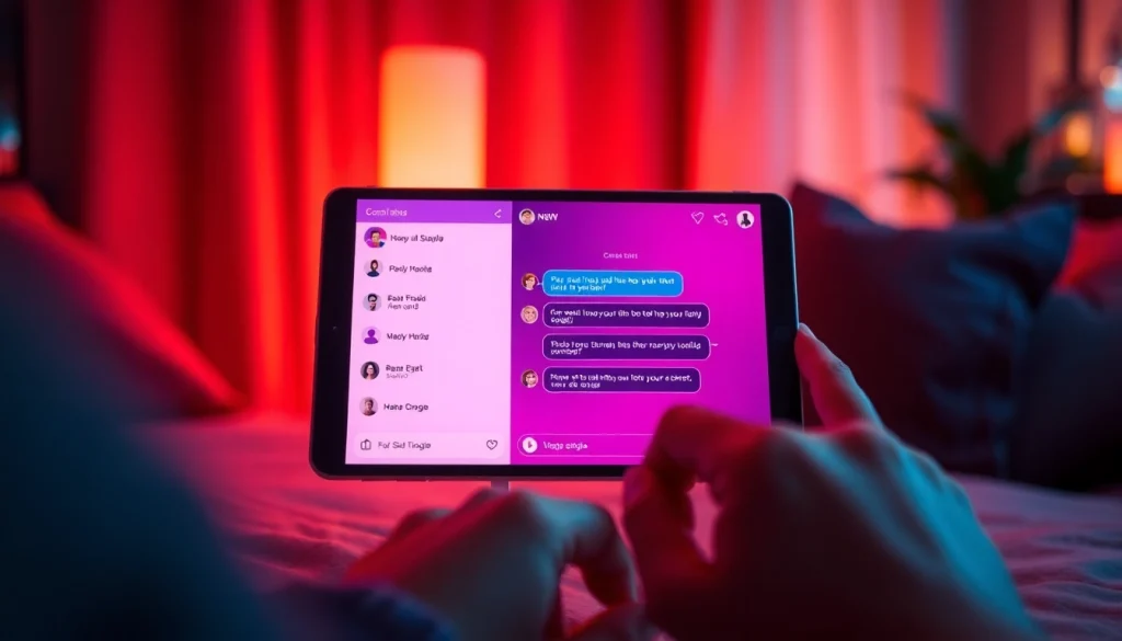 Engaging NSFW AI chatbot interface with playful dialogue on a modern device