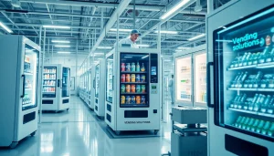 Innovative vending machine manufacturers showcasing modern production lines.