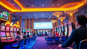 KUBET online casino platform featuring live dealers and vibrant games in an engaging atmosphere.