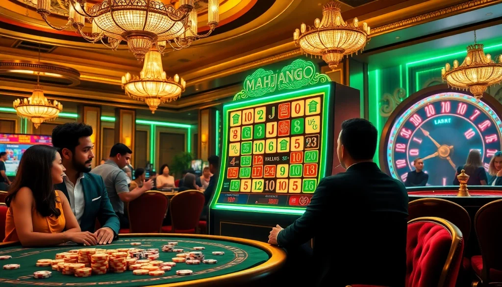 Rasakan sensasi slot demo Mahjong dalam suasana kasino mewah.