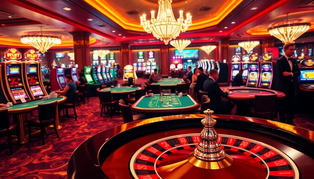 Experience excitement at a luxurious 789P casino table with players engaged in thrilling games.