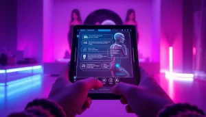 Interactive NSFW AI chatbot interface showcasing innovative technology and user engagement