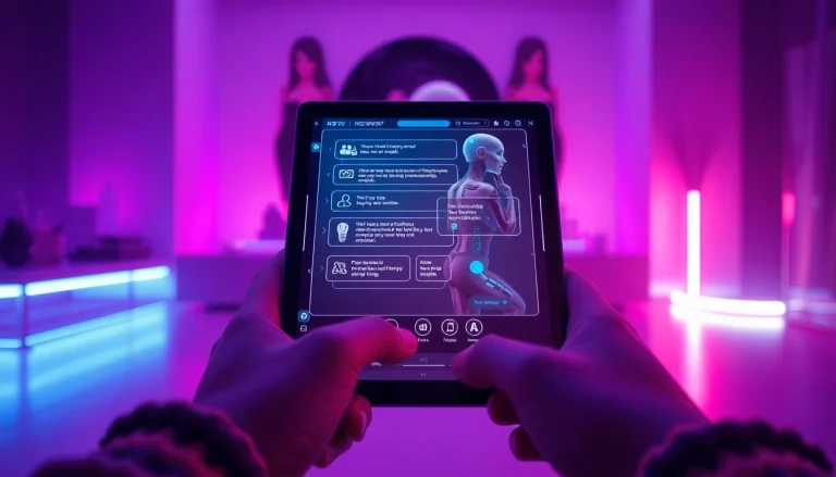 Interactive NSFW AI chatbot interface showcasing innovative technology and user engagement