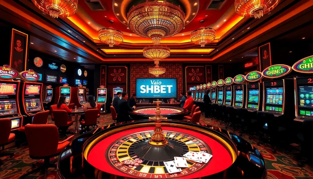 Experience the thrill of gambling at SHBET with vibrant casino games and winning moments.