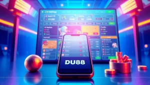 Dynamic online betting interface showcasing du88 features and sports events.