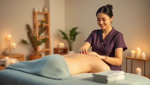 Experience premium 출장마사지 in a serene home setting with a professional therapist.