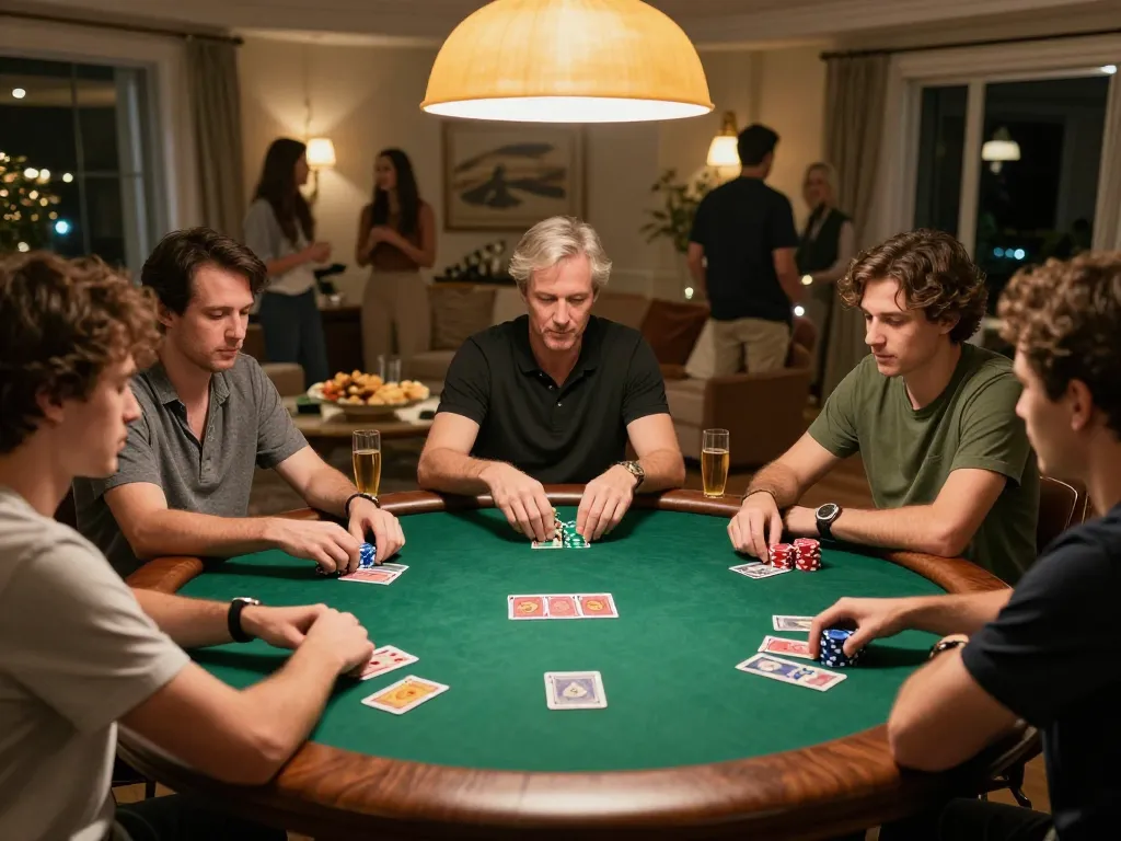 Engaged players experience a thrilling poker game at 789club, showcasing strategic gameplay and social interaction.