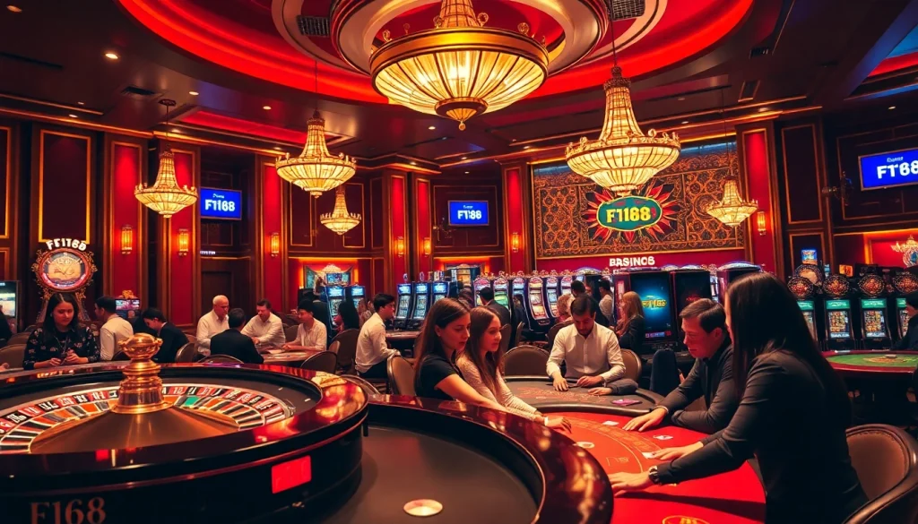 Experience the thrill of F168's upscale casino environment with engaging games and exciting strategies.