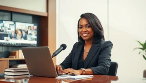 Nicola Beckford husband featured in a professional portrait reflecting her journalism career.