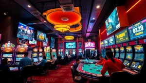 Experience the excitement of 23WIN's vibrant online casino atmosphere with diverse gaming options.
