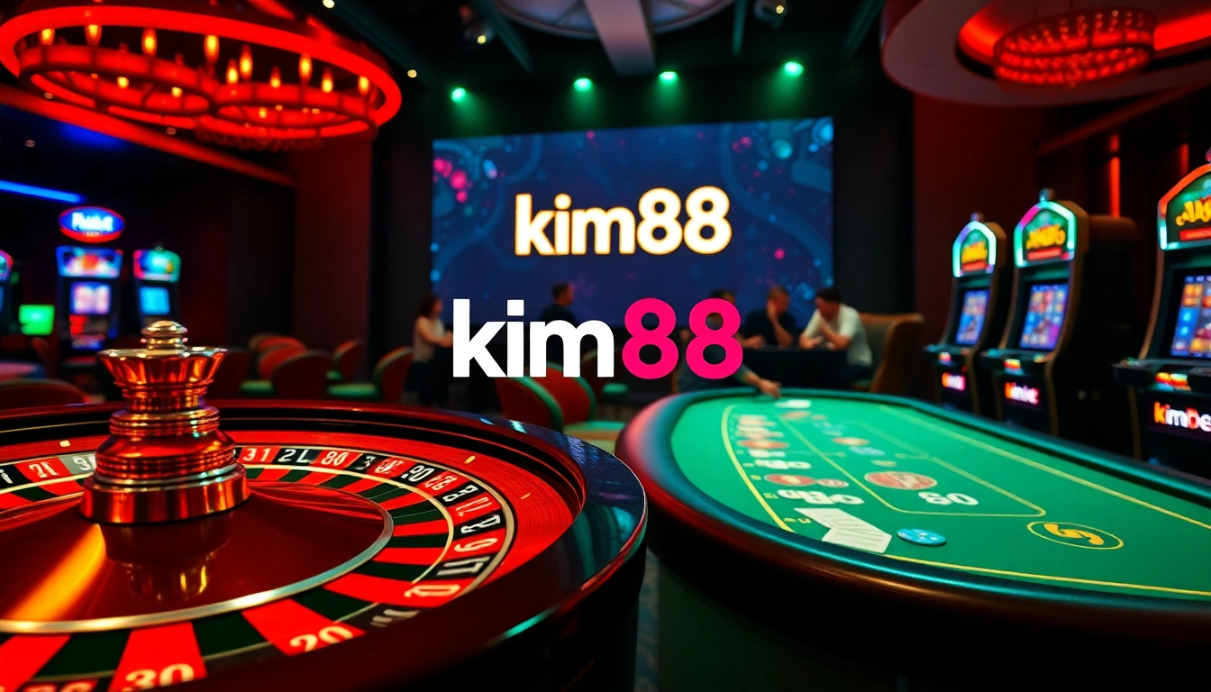 Experience thrilling gaming at km88 with vibrant casino tables and engaging players.