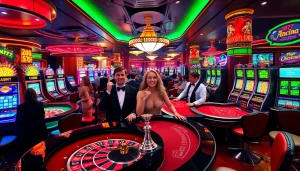 Experience the excitement of casino games at NA777 with vibrant slot machines and live dealers.