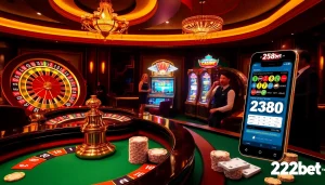 Exciting casino scene showcasing a player at the 258bet roulette table with chips and technology.