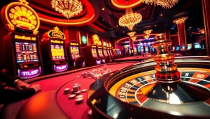 Players enjoying the excitement of table games and slots at 8kbet casino.