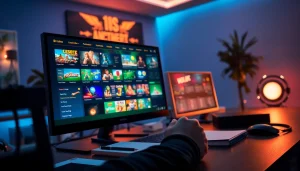 Interactive DN88 online gaming interface showcasing popular games for users in 2026.