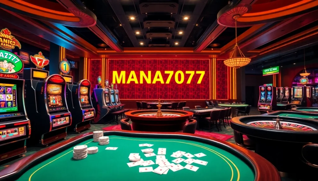 Experience the excitement of MANA777 with vibrant slot machines and engaging poker tables.