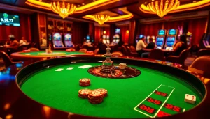 Experience thrilling betting actions at F168.Dating with exciting casino tables and vibrant gaming atmosphere.