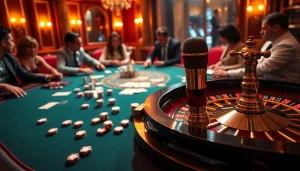 Players strategically bet at a luxurious poker table while the MV88 captures the moment's excitement.