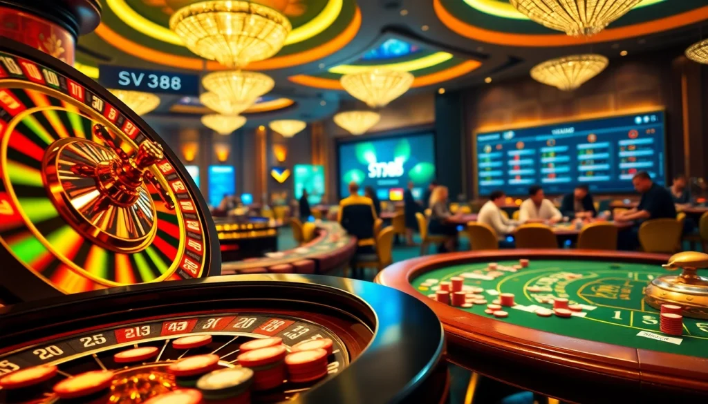 Experience the excitement at SV388 with engaging live gaming and vibrant casino visuals.
