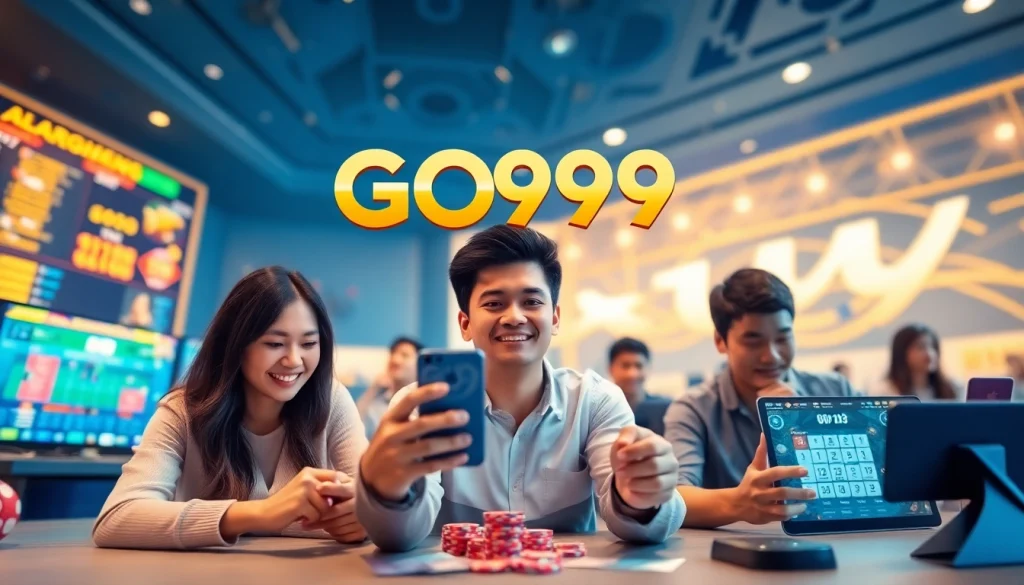 GO99 online gaming platform showcasing diverse games and vibrant community.